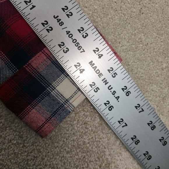 Alpine Design Mens‎ Red plaid Long Sleeve Flannel Button Up Sz Small New - Picture 8 of 8